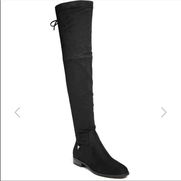 👢GUESS 👢Shellie Over the Knee Boots Black - Picture 3 of 8